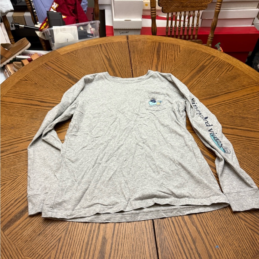 Vineyard Vines Halloween Heather Gray Long Sleeve